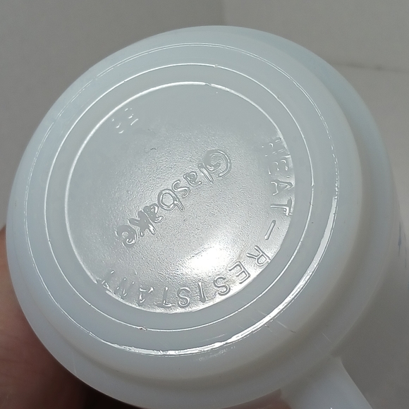 Vintage Milk Glass Bicentennial Coffee Mug USA 1776 1976 Glasbake America - Picture 4 of 7